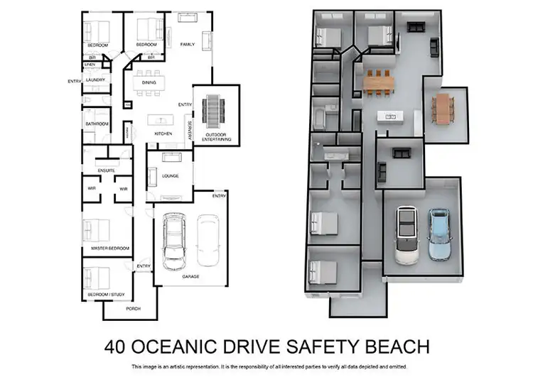 Floorplan of Homely house listing, 40 Oceanic Drive, Safety Beach VIC 3936