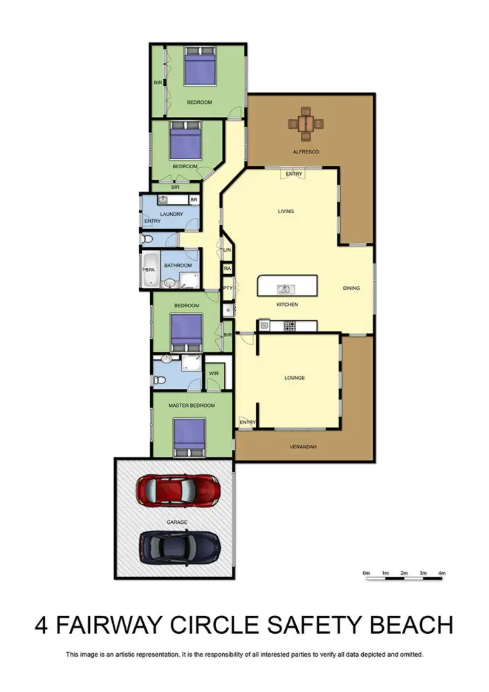 Floorplan of Homely house listing, 4 Fairway Circle, Safety Beach VIC 3936