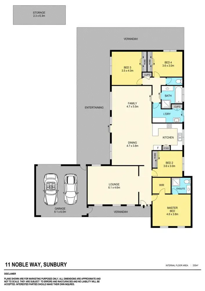 Floorplan of Homely house listing, 11 Noble Way, Sunbury VIC 3429