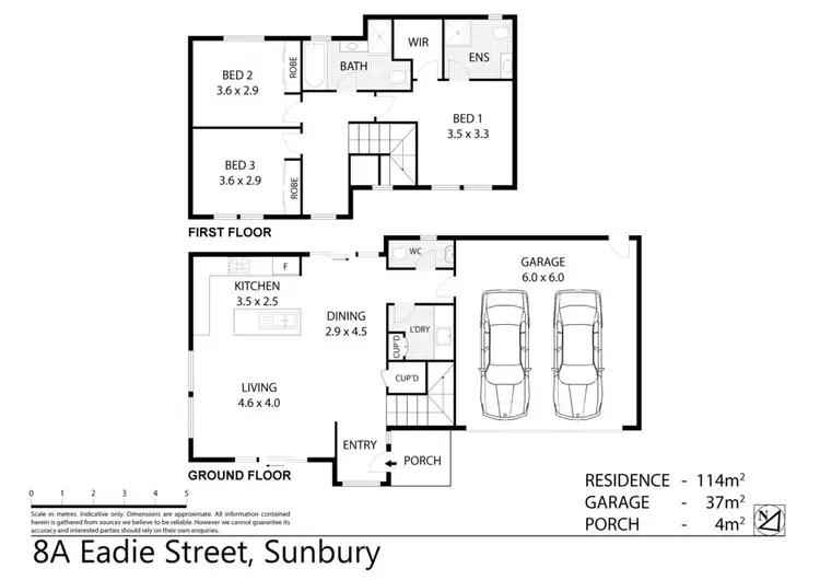 Floorplan of Homely house listing, 8A Eadie Street, Sunbury VIC 3429