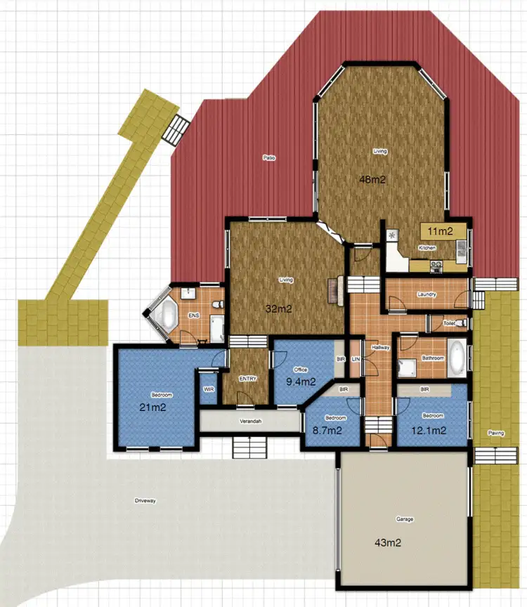Floorplan of Homely house listing, 2 Skye Court, Sunbury VIC 3429