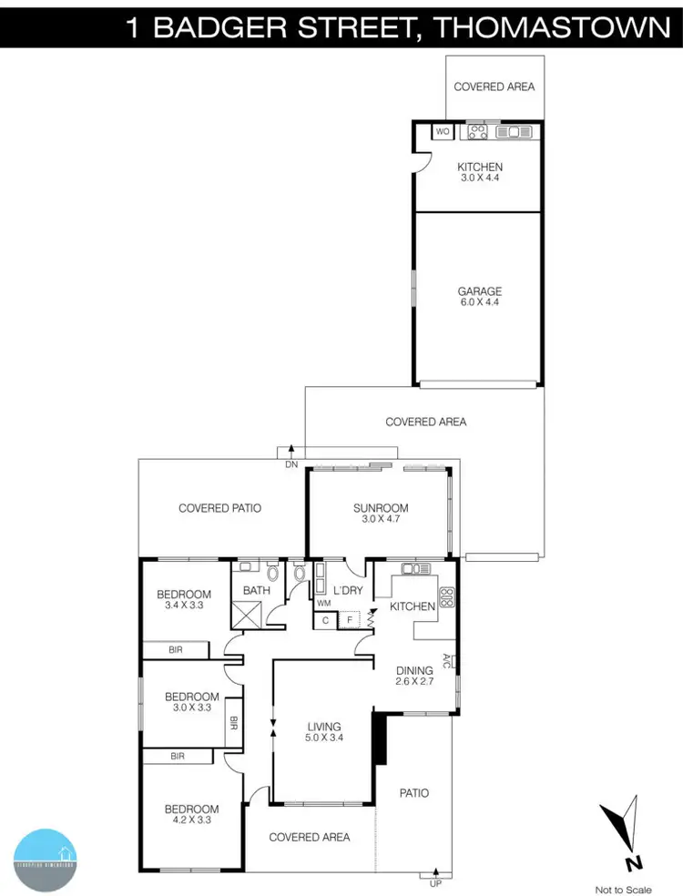 Floorplan of Homely house listing, 1 Badger Court, Thomastown VIC 3074