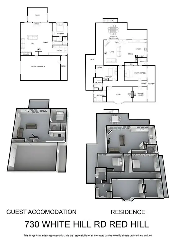 Floorplan of Homely house listing, 730 White Hill Road, Red Hill VIC 3937