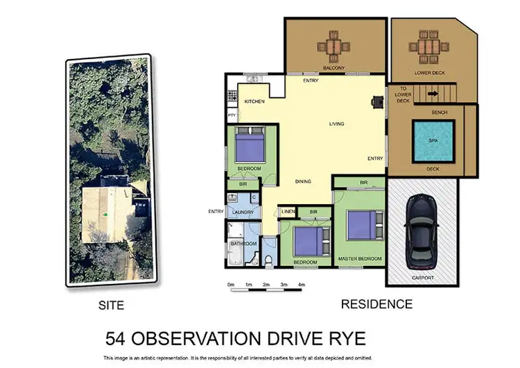 Floorplan of Homely house listing, 54 Observation Drive, Rye VIC 3941