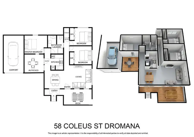 Floorplan of Homely house listing, 58 Coleus Street, Dromana VIC 3936
