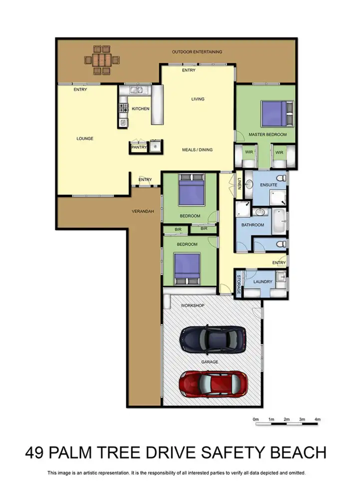 Floorplan of Homely house listing, 49 Palm Tree Drive, Safety Beach VIC 3936