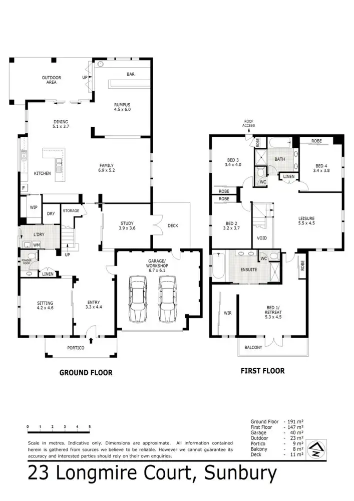 Floorplan of Homely house listing, 23 Longmire Court, Sunbury VIC 3429