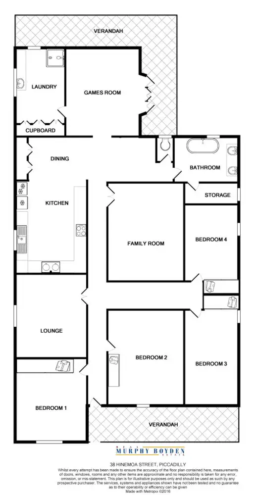 Floorplan of Homely house listing, 38 Hinemoa Street Piccadilly, Kalgoorlie WA 6430