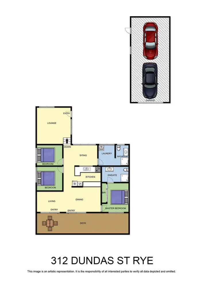 Floorplan of Homely house listing, 312 Dundas Street, Rye VIC 3941