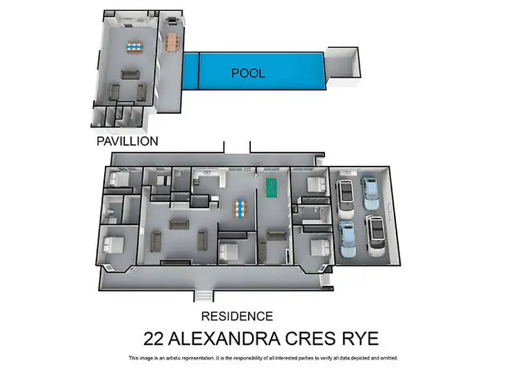Floorplan of Homely house listing, 22 Alexandra Crescent, Rye VIC 3941