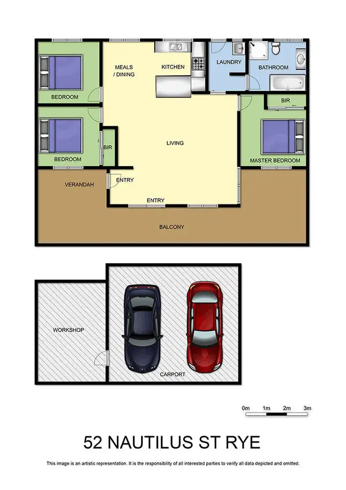 Floorplan of Homely house listing, 52 Nautilus Street, Rye VIC 3941