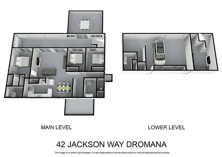 Floorplan of Homely house listing, 42 Jackson Way, Dromana VIC 3936