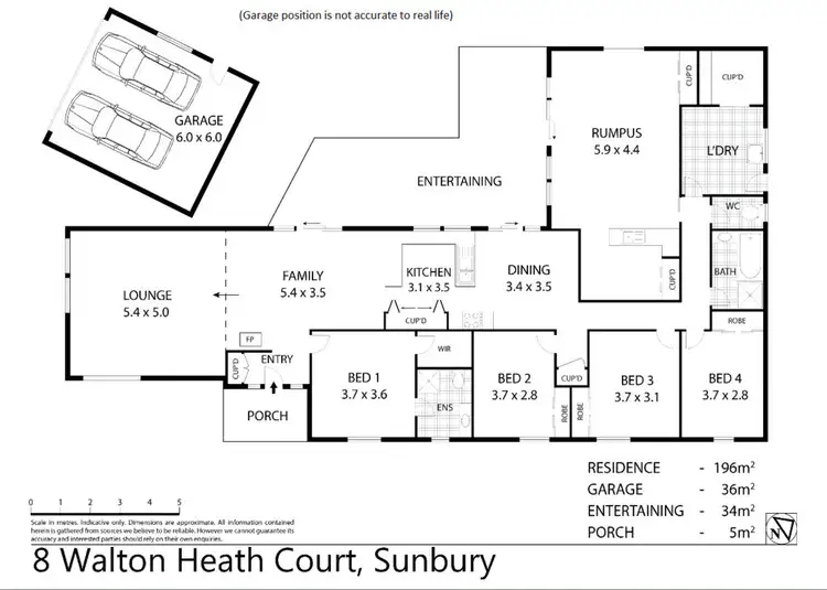 Floorplan of Homely house listing, 8 Walton Heath Court, Sunbury VIC 3429