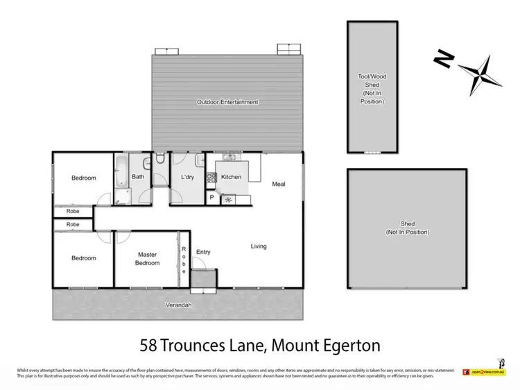 Floorplan of Homely house listing, 58 Trounces Lane, Mount Egerton VIC 3352