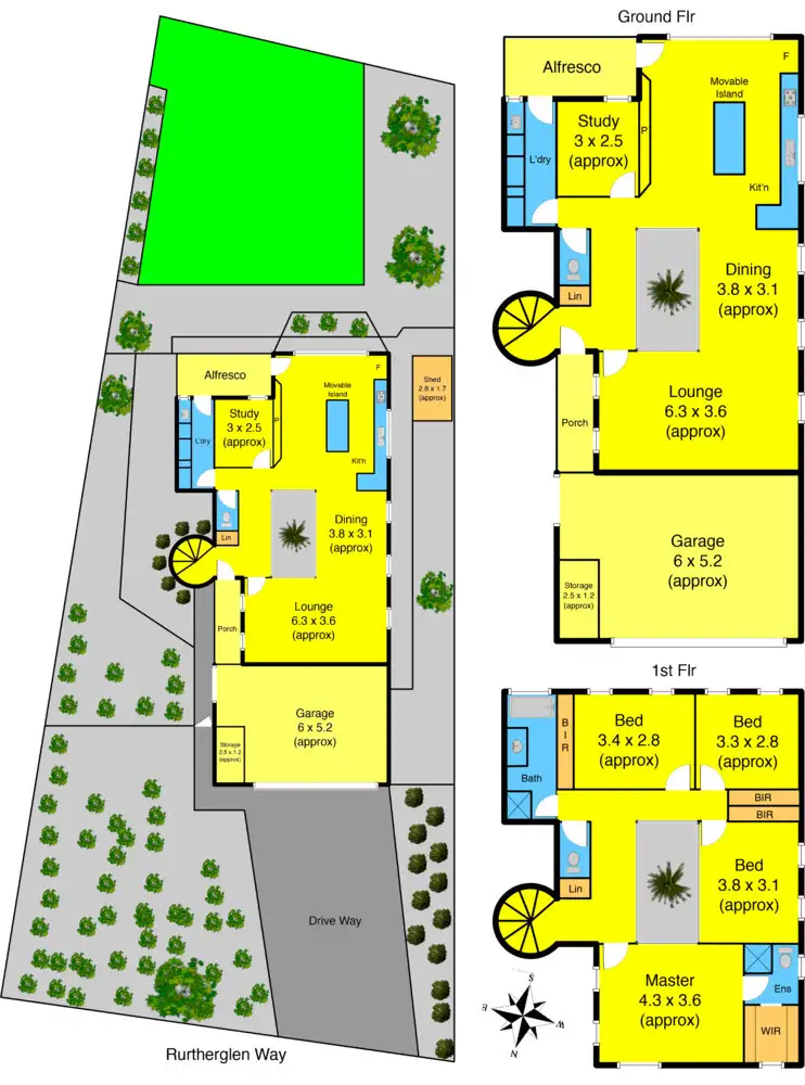 Floorplan of Homely house listing, 52 Rutherglen Way, Taylors Lakes VIC 3038