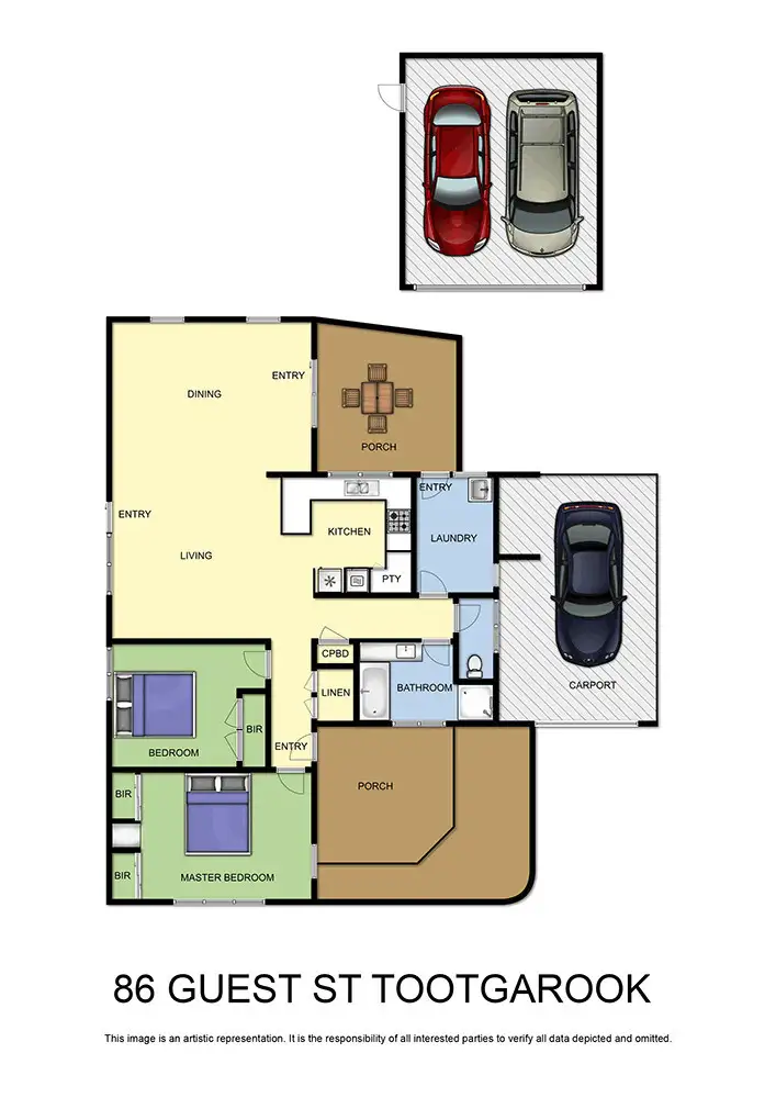 Floorplan of Homely house listing, 86 Guest Street, Tootgarook VIC 3941