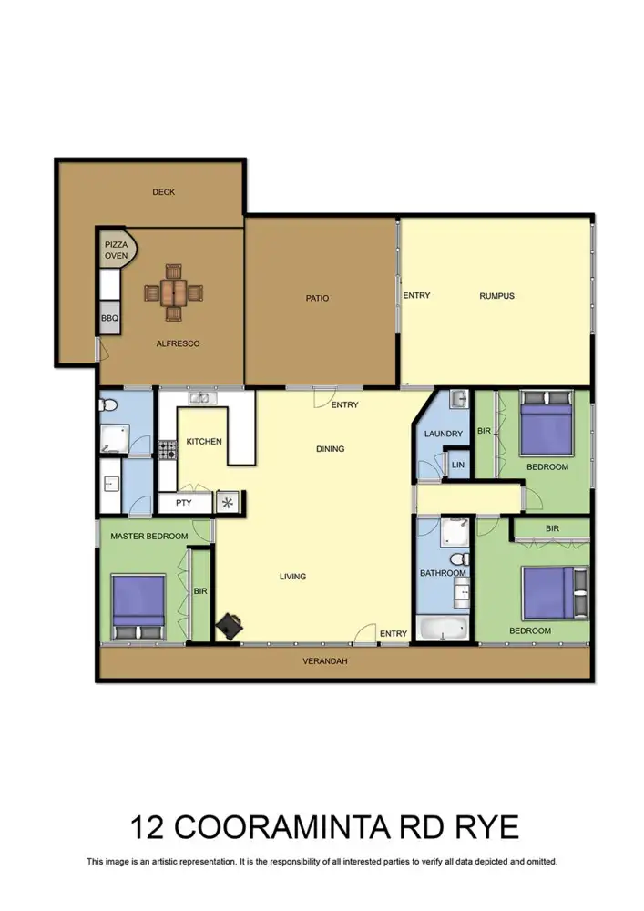 Floorplan of Homely house listing, 12 Cooraminta Road, Rye VIC 3941
