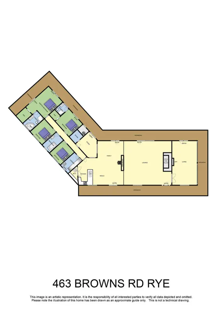 Floorplan of Homely house listing, 463-465 Browns Road, Rye VIC 3941