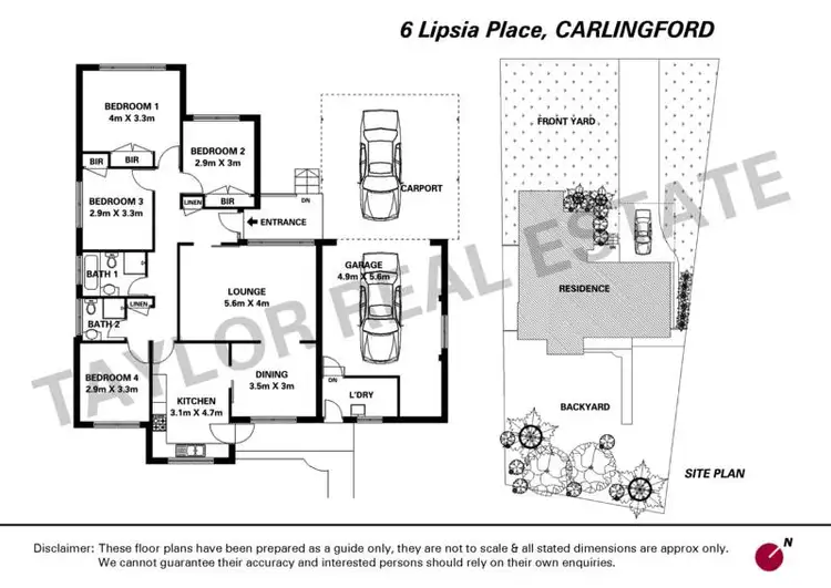 Floorplan of Homely house listing, 6 Lipsia Place, Carlingford NSW 2118