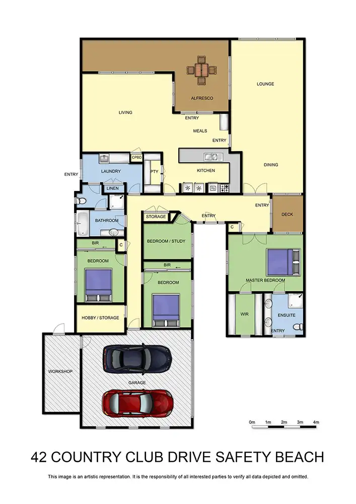 Floorplan of Homely house listing, 42 Country Club Drive, Safety Beach VIC 3936