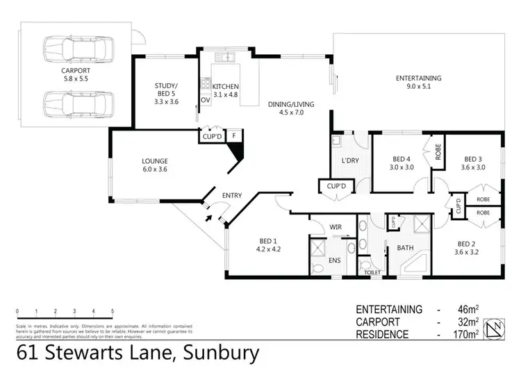 Floorplan of Homely house listing, 61 Stewarts Lane, Sunbury VIC 3429