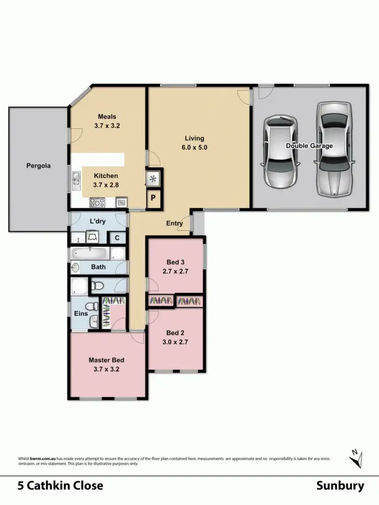 Floorplan of Homely house listing, 5 Cathkin Close, Sunbury VIC 3429