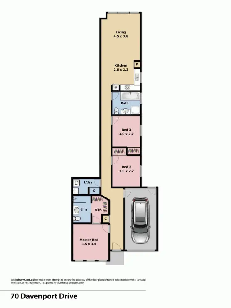 Floorplan of Homely house listing, 70A Davenport Drive, Sunbury VIC 3429