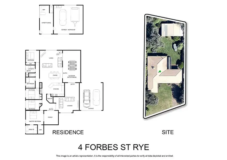 Floorplan of Homely house listing, 4 Forbes Street, Rye VIC 3941