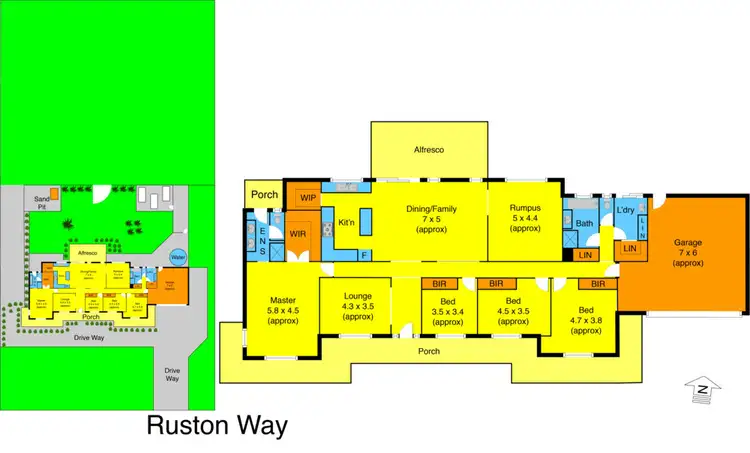 Floorplan of Homely house listing, 11 Ruxton Way, Hopetoun Park VIC 3340