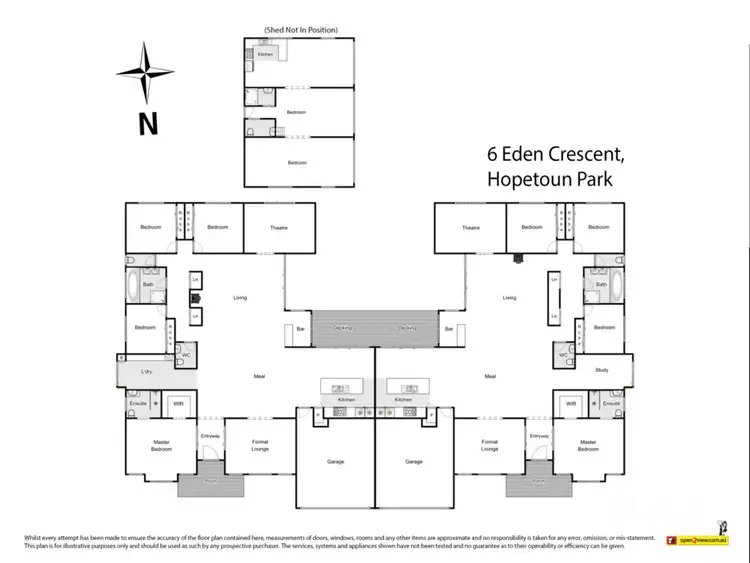 Floorplan of Homely house listing, 6 Eden Crescent, Hopetoun Park VIC 3340