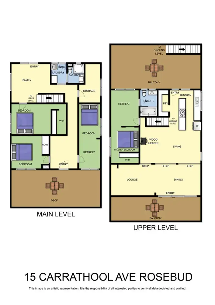 Floorplan of Homely house listing, 15 Carrathool Avenue, Rosebud VIC 3939