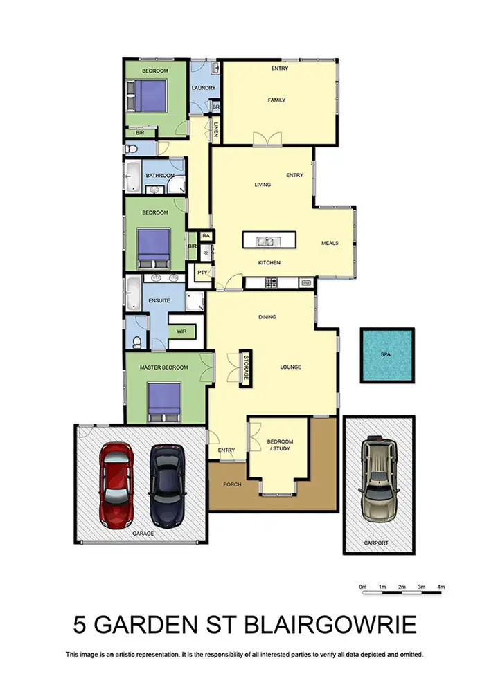 Floorplan of Homely house listing, 5 Garden Street, Blairgowrie VIC 3942