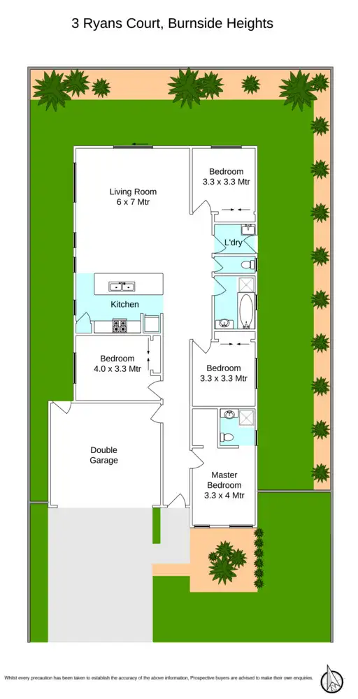 Floorplan of Homely house listing, 3 Ryans Court, Burnside Heights VIC 3023