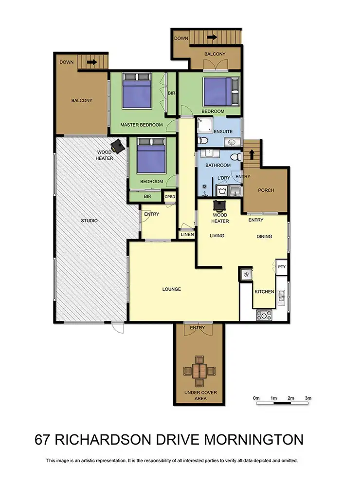 Floorplan of Homely house listing, 67 Richardson Drive, Mornington VIC 3931