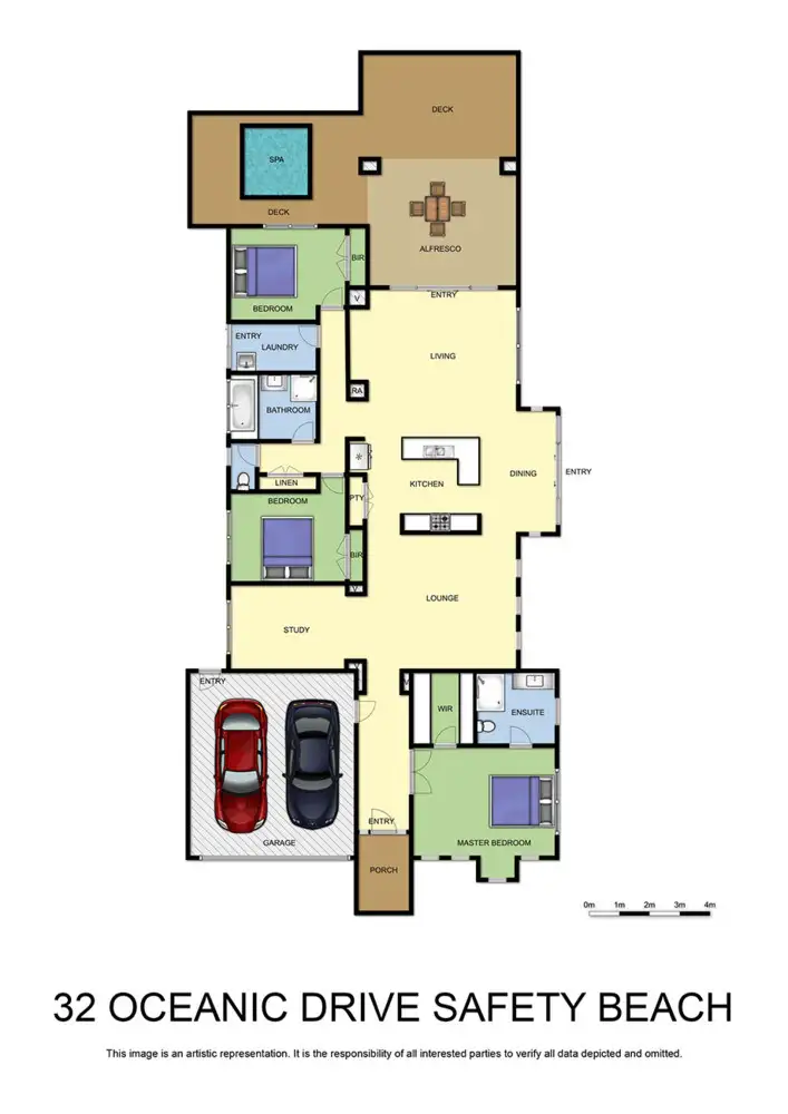 Floorplan of Homely house listing, 32 Oceanic Drive, Safety Beach VIC 3936