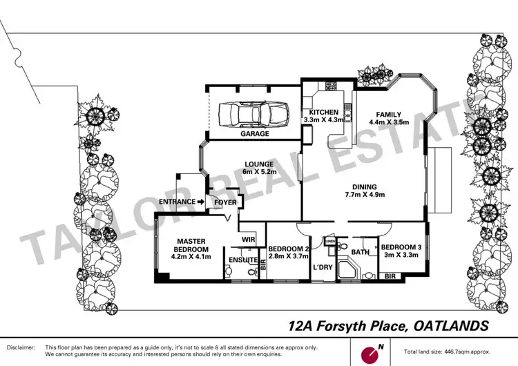 Floorplan of Homely house listing, 12A Forsyth Place, Oatlands NSW 2117