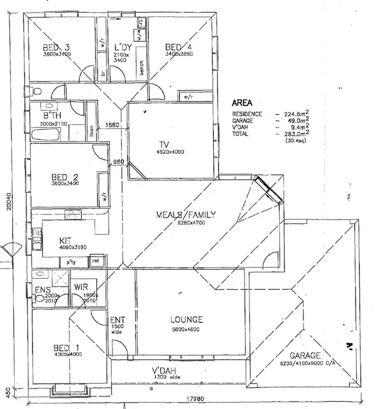 Floorplan of Homely house listing, 18 Duncraig Grove, Sunbury VIC 3429