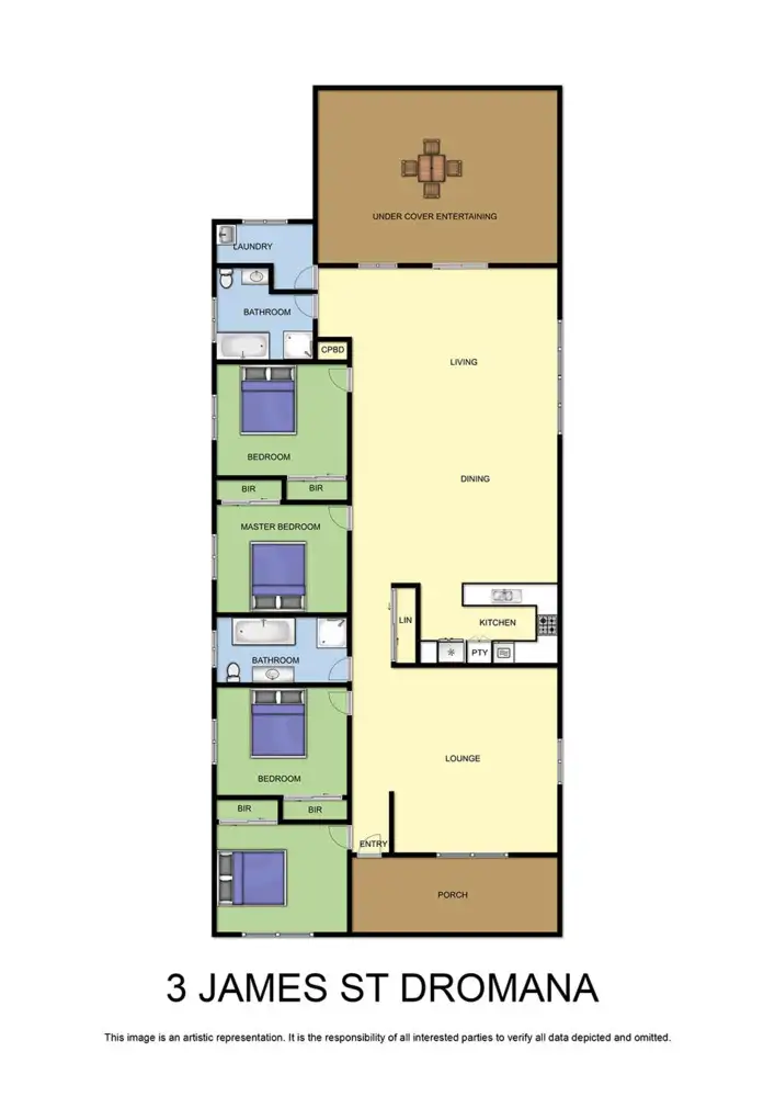 Floorplan of Homely house listing, 3 James Street, Dromana VIC 3936