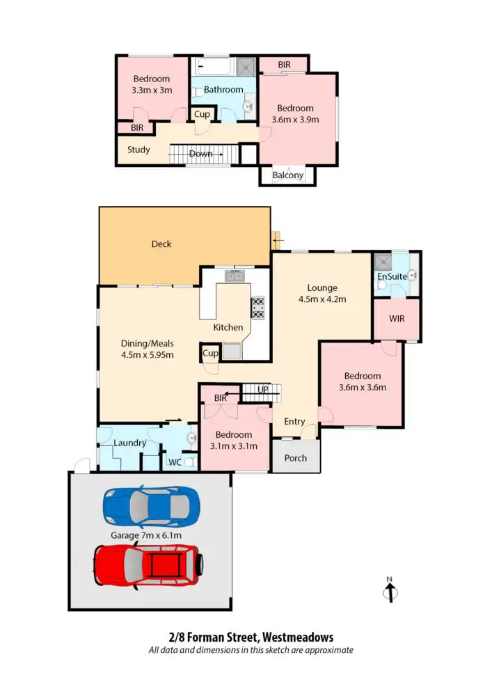 Floorplan of Homely unit listing, 2/8 Forman Street, Westmeadows VIC 3049