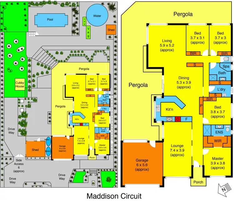 Floorplan of Homely house listing, 53 Maddison Circuit, Darley VIC 3340