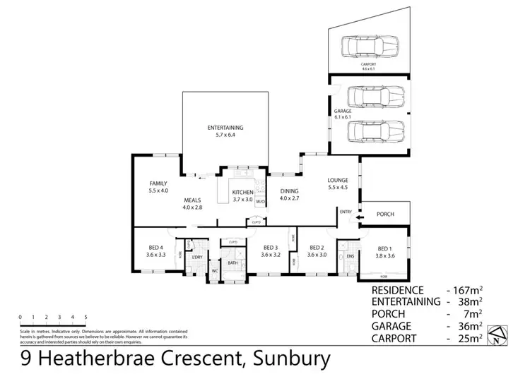 Floorplan of Homely house listing, 9 Heatherbrae Crescent, Sunbury VIC 3429