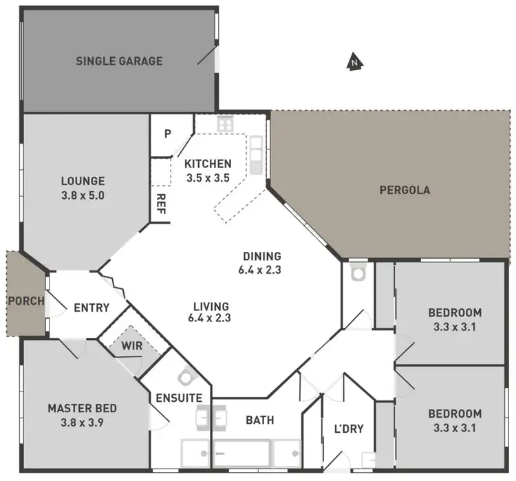 Floorplan of Homely house listing, 12 Rodmar Close, Hillside VIC 3037
