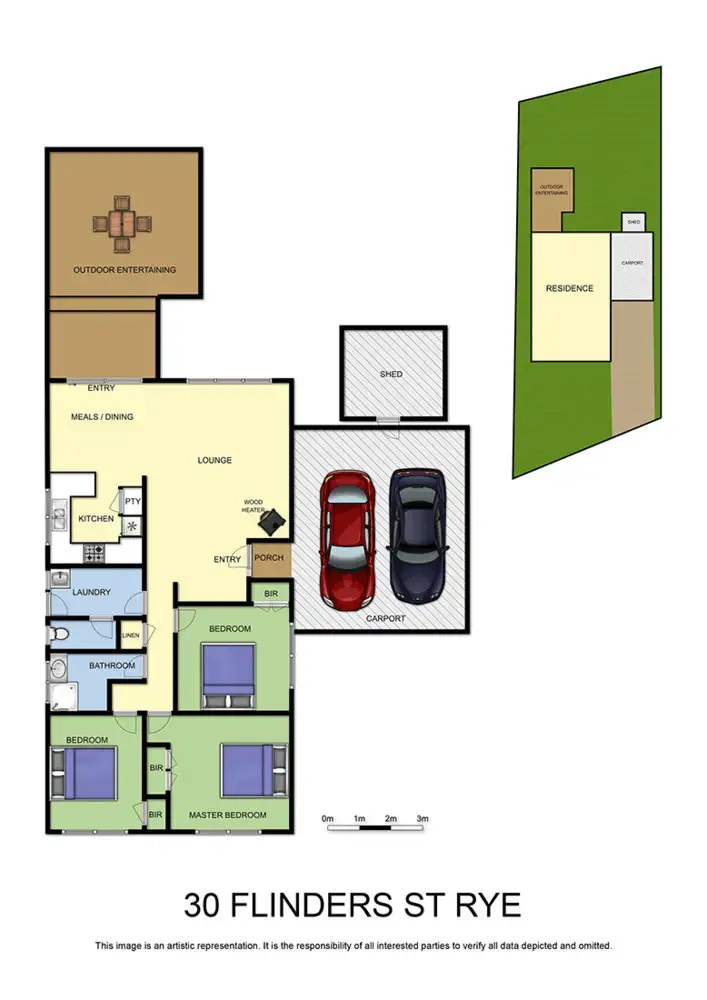 Floorplan of Homely house listing, 30 Flinders Street, Rye VIC 3941