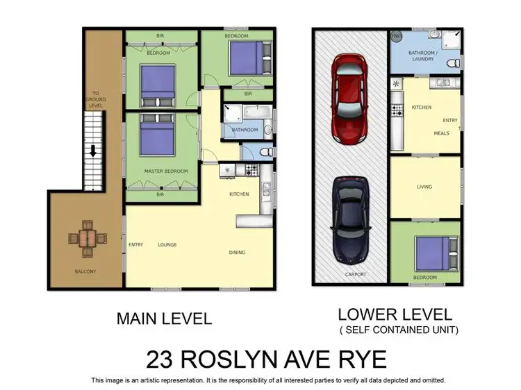 Floorplan of Homely house listing, 23 Roslyn Avenue, Rye VIC 3941