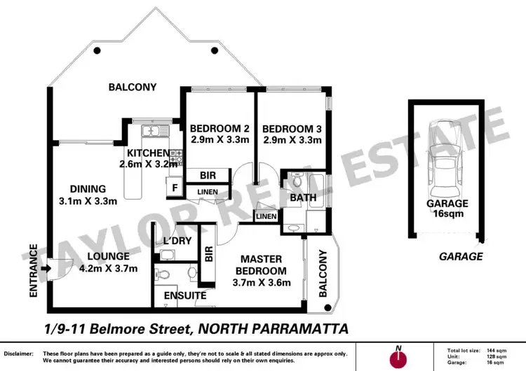Floorplan of Homely unit listing, 1/9-11 Belmore Street, North Parramatta NSW 2151