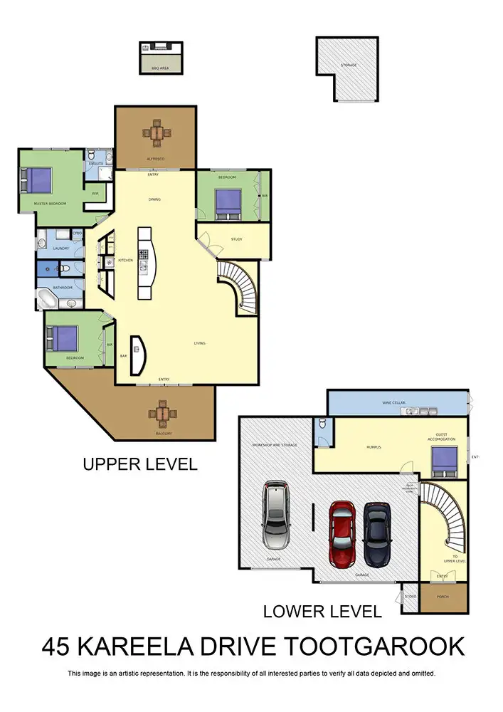 Floorplan of Homely house listing, 45 Kareela Drive, Tootgarook VIC 3941