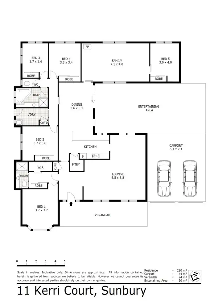 Floorplan of Homely house listing, 11 Kerri Court, Sunbury VIC 3429