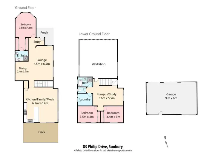 Floorplan of Homely house listing, 83 Phillip Drive, Sunbury VIC 3429