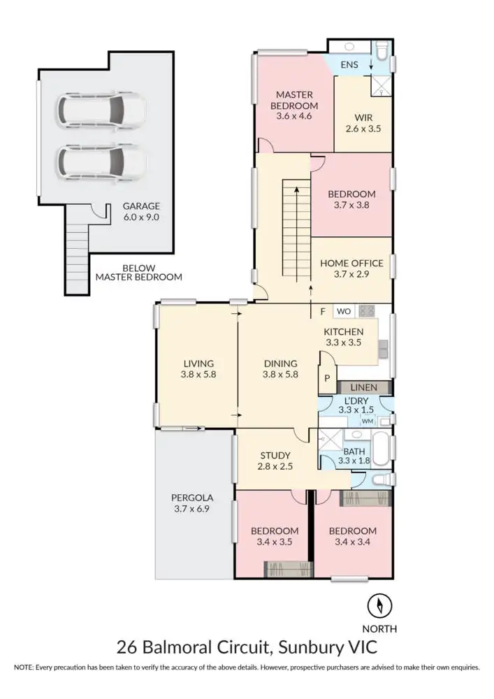 Floorplan of Homely house listing, 26 Balmoral Circuit, Sunbury VIC 3429