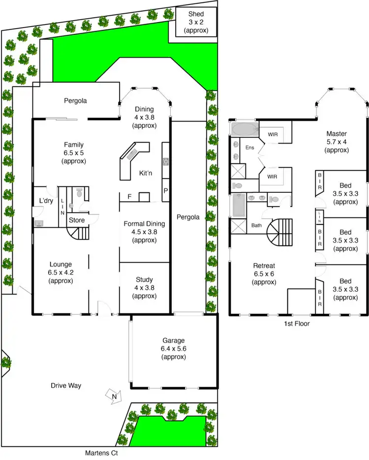 Floorplan of Homely house listing, 3 Martens Court, Taylors Lakes VIC 3038
